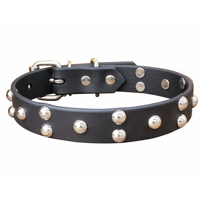 Black Non Leather Studded Dog Collar