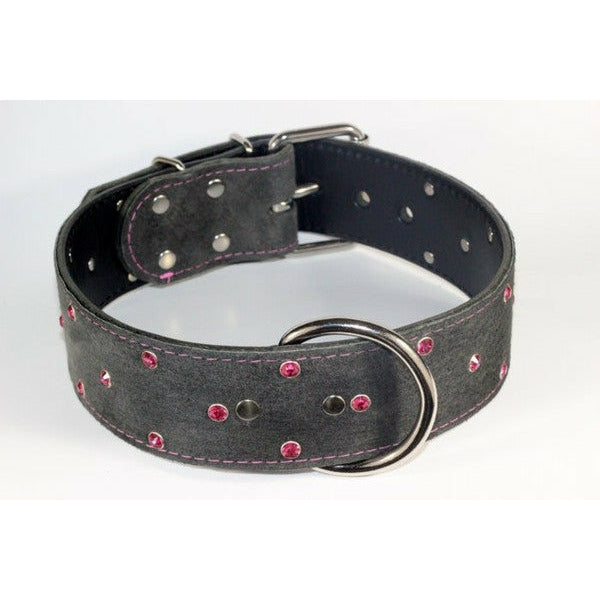 Doberman Suede Crystal Collar