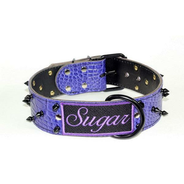 custom name collar for larger dogs - bully custom name dog collar