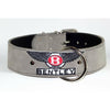 BENTLEY LEATHER COLLAR - GREY LEATHER BENTLEY COLLAR