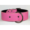ITALIAN PINK LEATHER COLLAR