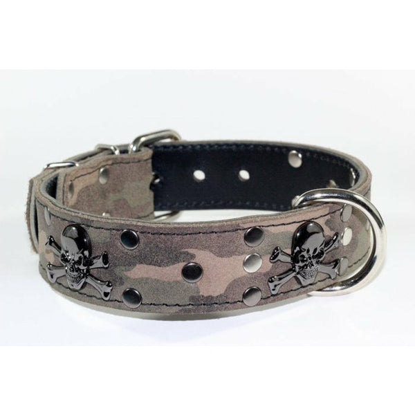 camo skull collar