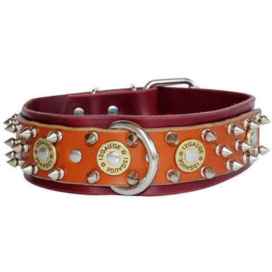 Leather Dual Layer Shotgun Shell Collar