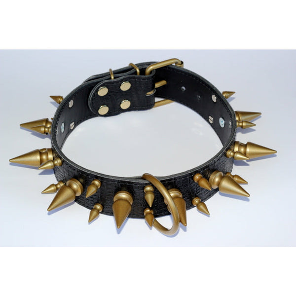 large spiked pitbull collar