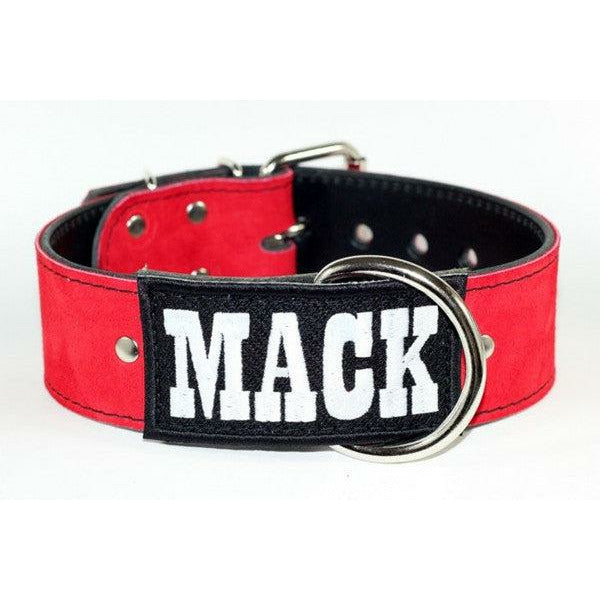 Personalized Suede Leather Dog Collar
