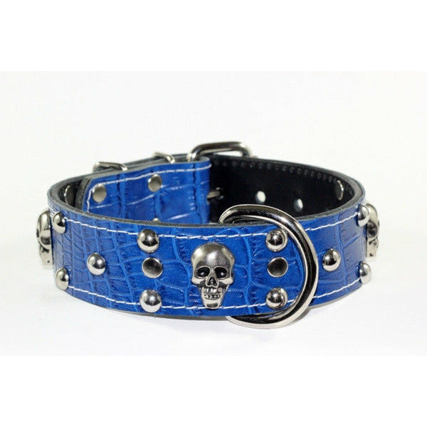 skull doberman dog collar