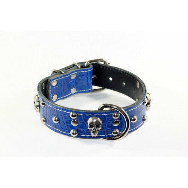 studded doberman leather dog collar