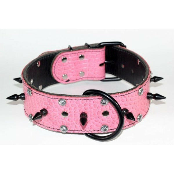 Pink spike collar clearance