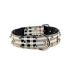 Spiked Classic Plaid Dog Collar