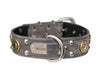 Grey Suede Name Collar With Shotgun shells