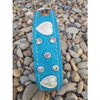 heart leather dog collar, personalized name plate dog collar