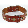 gold Flur de lis dog collar - 